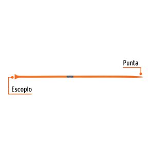 Alternative view of Barreta de punta de 1"x175 cm, escoplo 72 mm, TRUPER