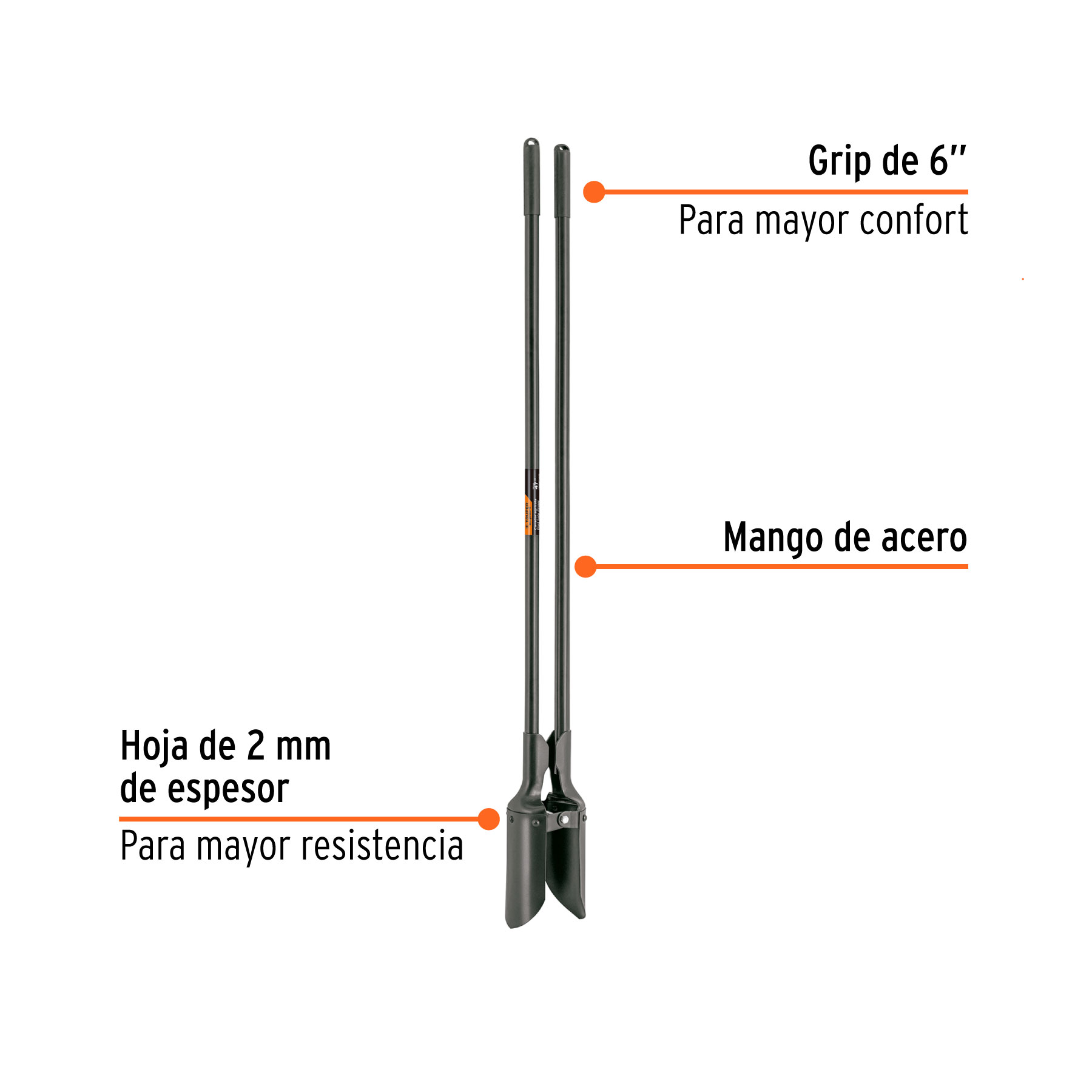 Cavador mangos de acero 47", TRUPER EXPERT - Image 3