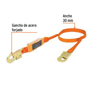 Alternative view of Línea de vida 1.8 m cinta poliéster con absorbedor impacto