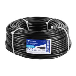 Cable uso extra rudo 2 x 12 AWG rollo de 100 m