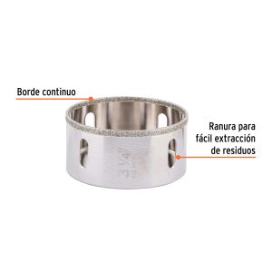 Alternative view of Brocasierra diamante 3-1/4" borde continuo, TRUPER (2 piezas)