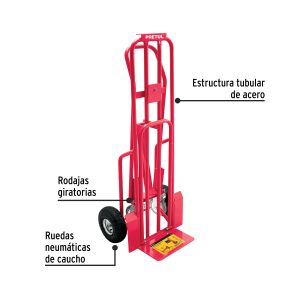 Alternative view of Diablo de carga convertible 3 en 1, 270kg, ruedas neumáticas