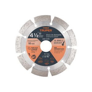 Disco de diamante de 4-1/2" x 2.1 mm, rin segmentado, TRUPER