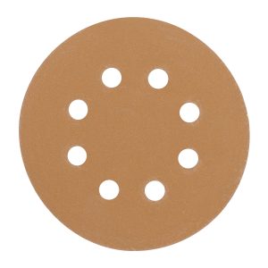 Paquete con 5 discos de lija 5" grano 150, 8 perforaciones (5 Paquetes)