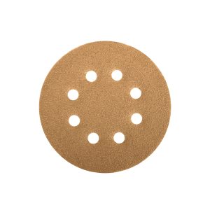Paquete con 5 discos de lija 5" grano 80, 8 perforaciones
