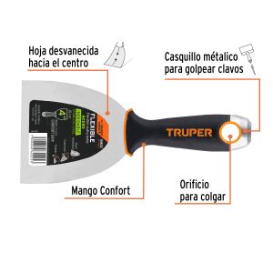 Alternative view of Espátula flexible 4" acero inoxidable, Comfort Grip, EXPERT