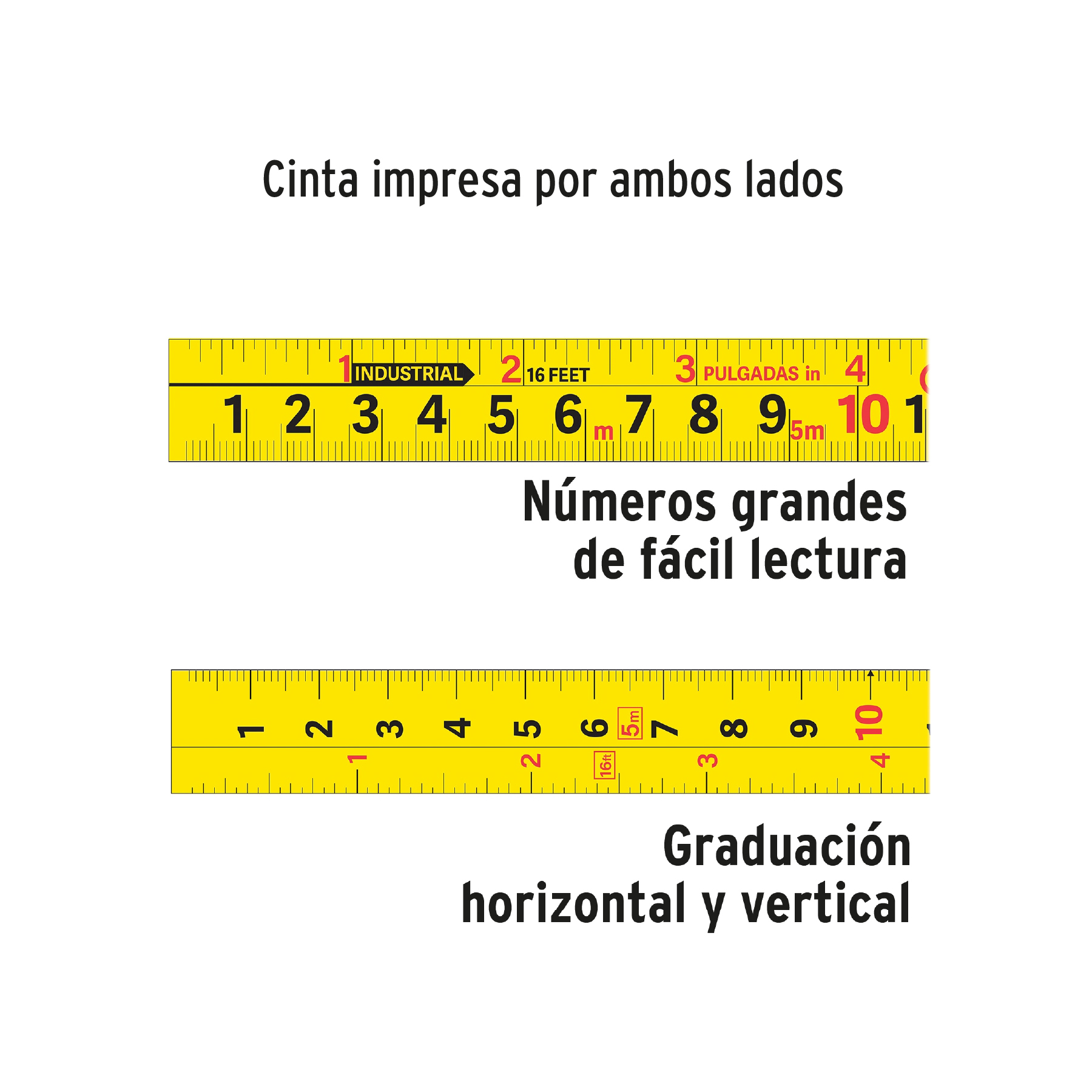 Flexómetro Gripper contra impactos 5 m cinta 19 mm, TRUPER - Image 4