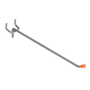 Gancho recto de 8" para perfocel y panel ranurado (24 piezas)