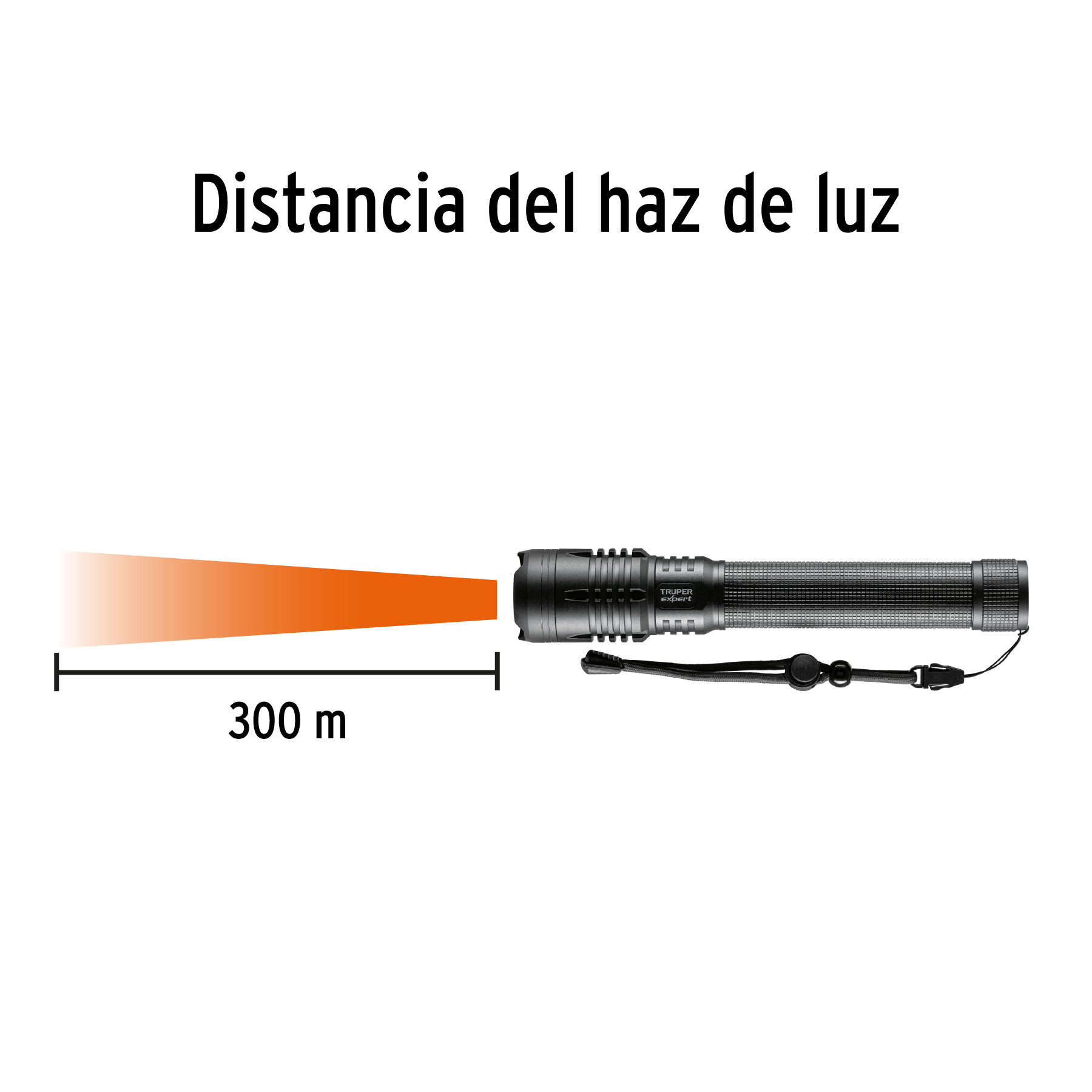 Linterna LED recargable, de aluminio,2,000 lm, TRUPER EXPERT (2 PIEZAS) - Image 5