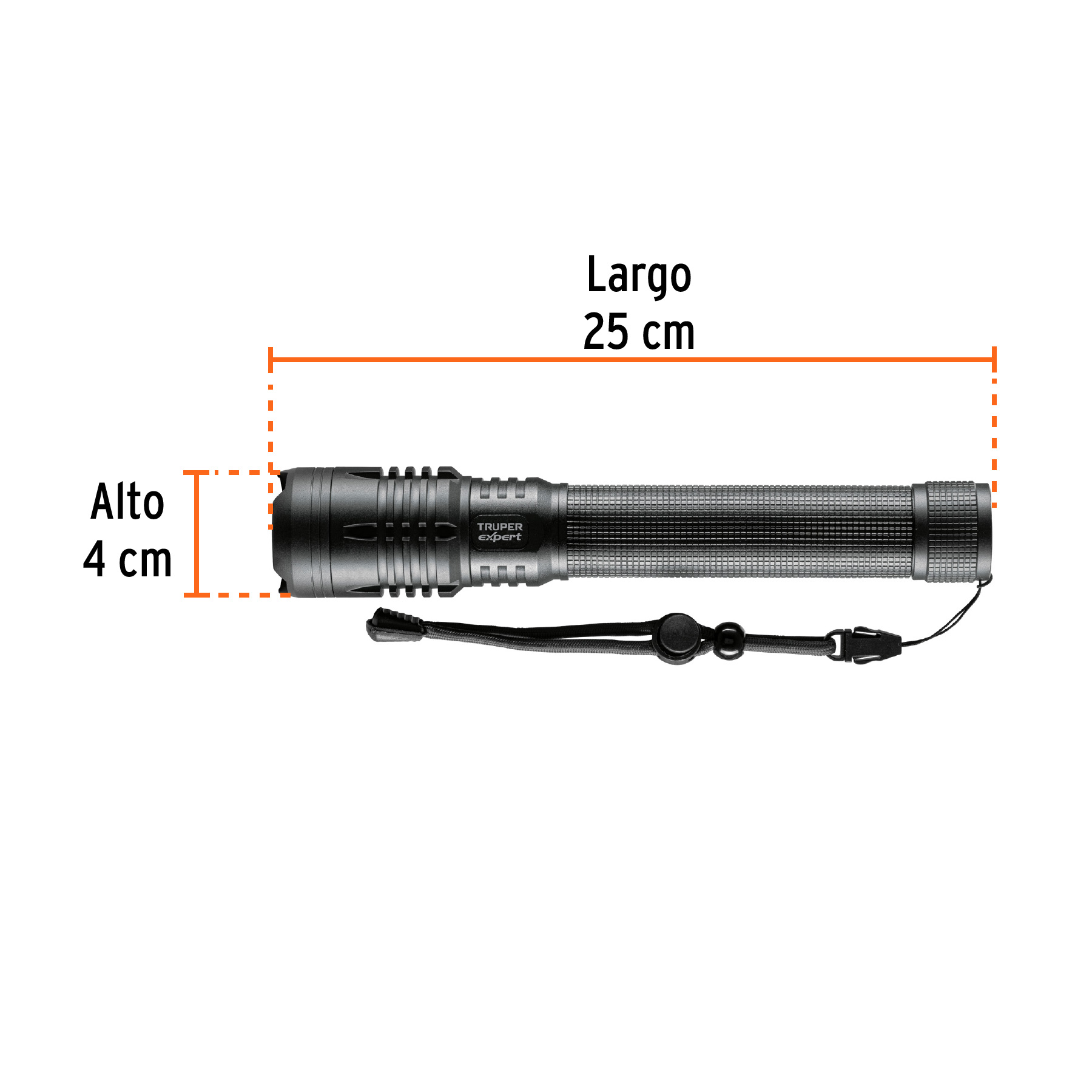 Linterna LED recargable, de aluminio,2,000 lm, TRUPER EXPERT (2 PIEZAS) - Image 3