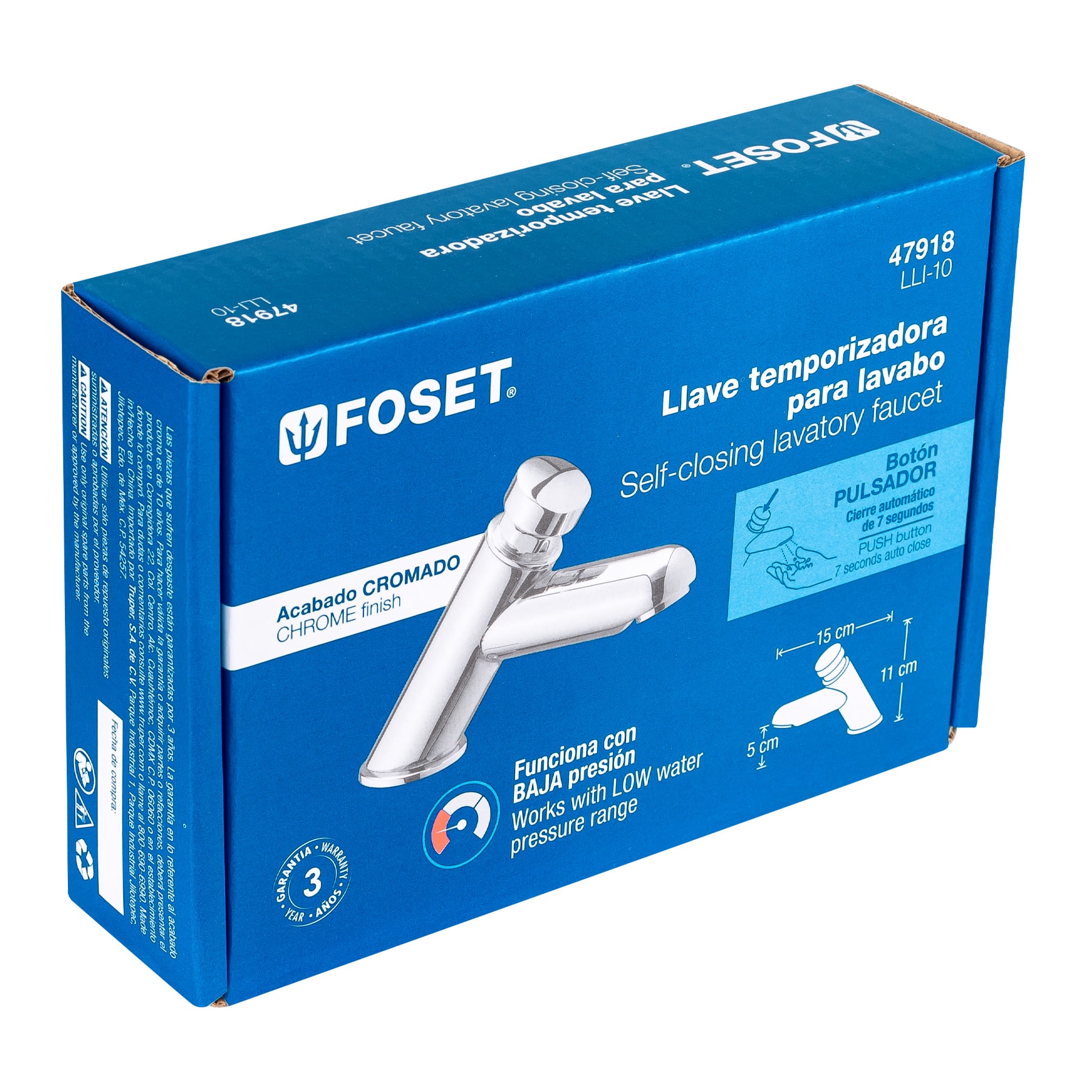 Llave temporizadora para lavabo, FOSET (2 PIEZAS) - Image 4