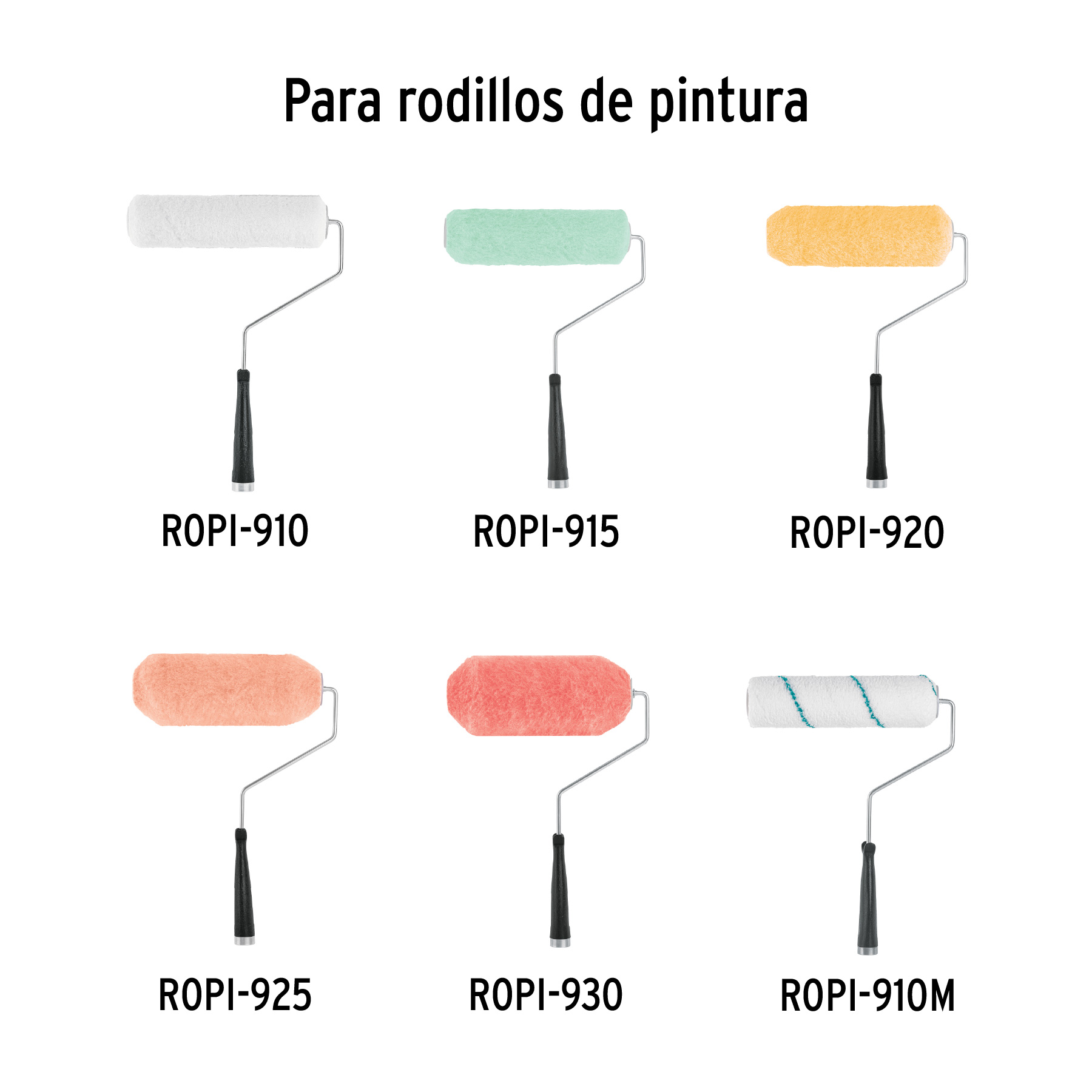 Maneral de 9", reforzado, con jaula para rodillo, TRUPER (6 piezas) - Image 4