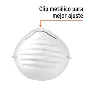 Alternative view of Cubrebocas tipo concha caja de 50 pz, TRUPER