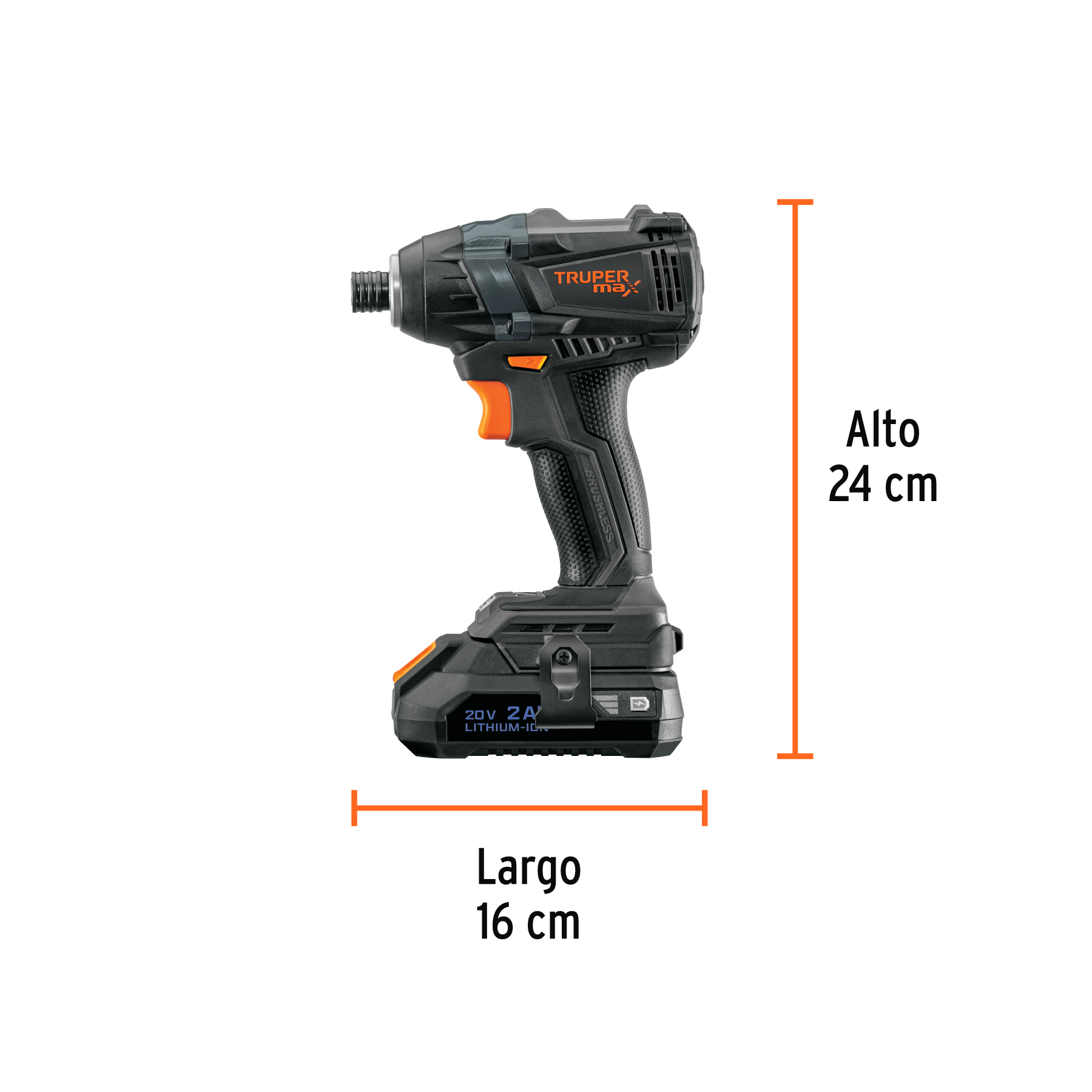Destornillador de impacto, 20V, 2 baterías 2Ah, MAX - Image 4