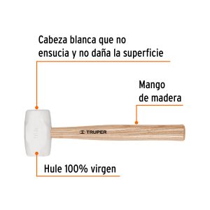 Alternative view of Mazo de hule 16 oz, TRUPER