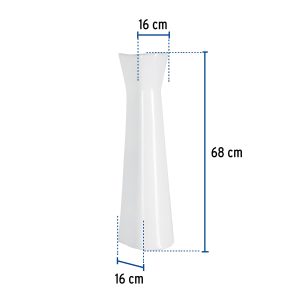 Alternative view of Pedestal de porcelana para lavabo, blanco, FOSET