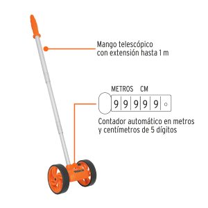 Alternative view of Odómetro con doble rueda de 4", TRUPER