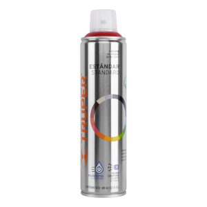 Pintura en aerosol, rojo, bote esbelto, 400 ml, TRUPER