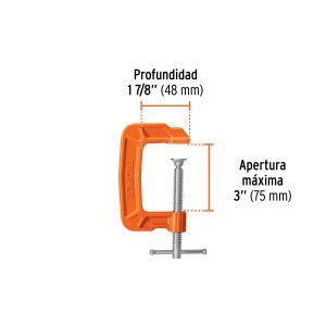 Alternative view of Prensa 3" de hierro dúctil para carpintería, TRUPER