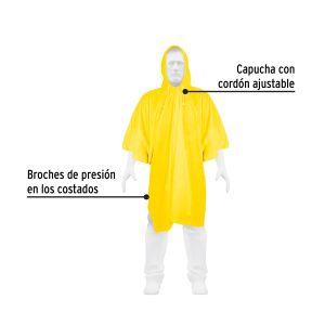 Alternative view of Poncho o capamanga ligero de PVC, PRETUL