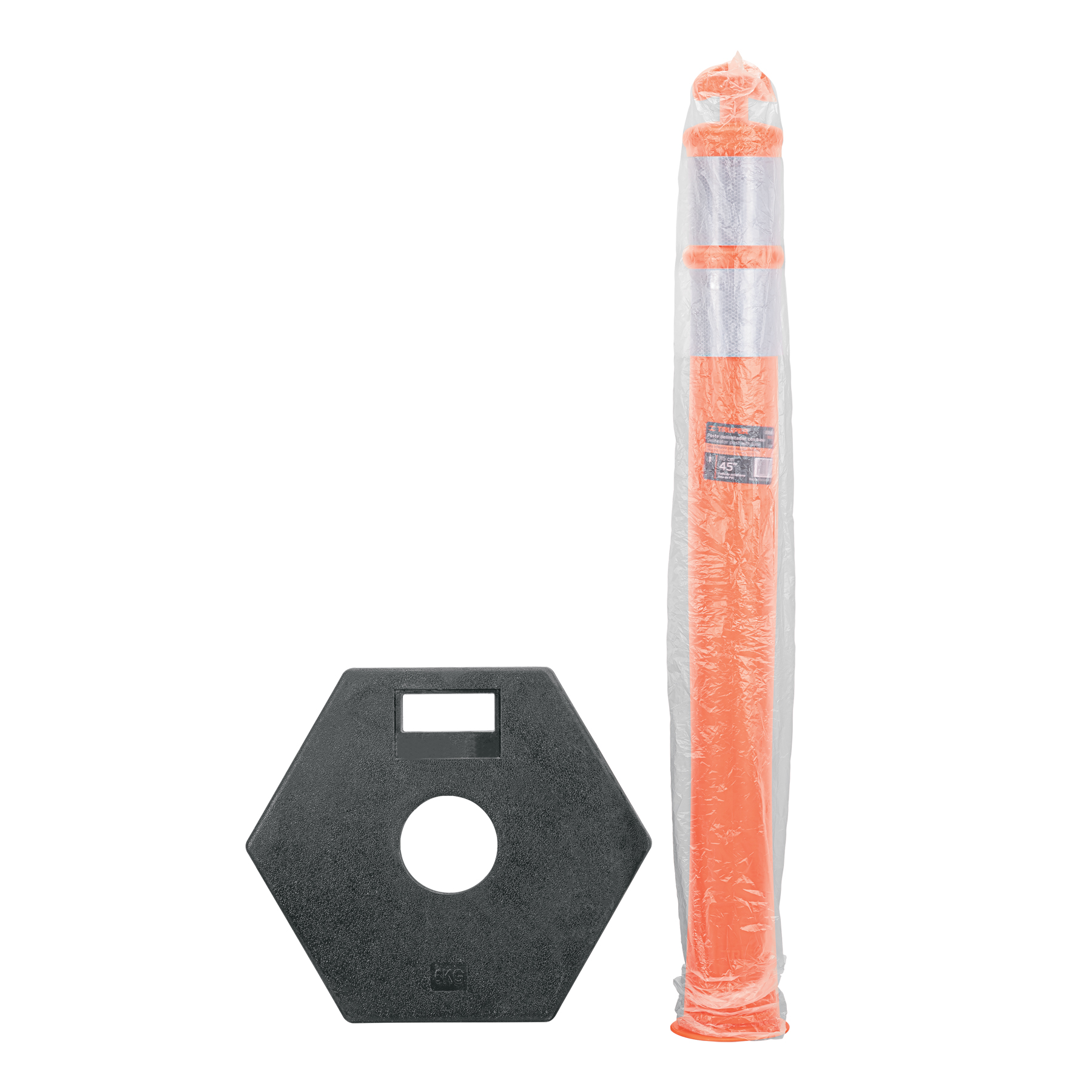 Poste delimitador de 115 cm de alto con base y reflejante - Image 4