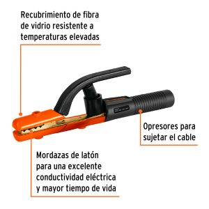 Alternative view of Pinza porta electrodo de 500 A, TRUPER