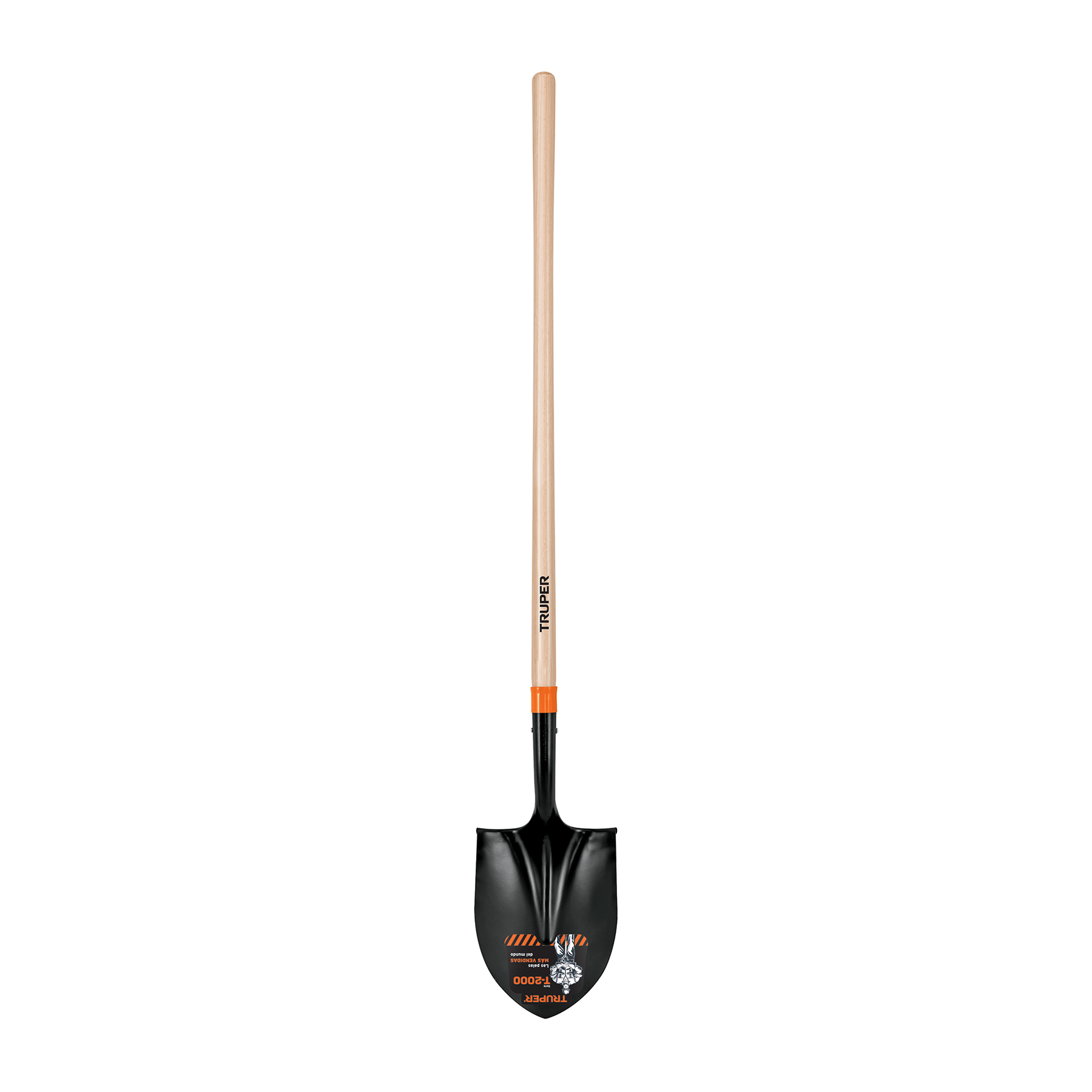 Pala redonda T-2000, mango largo 45", TRUPER