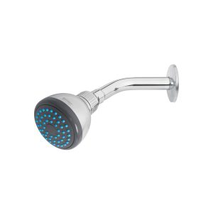 Regadera redonda 3" brazo y chapetón de acero, FOSET BASIC