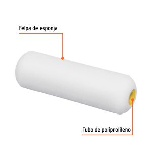 Alternative view of Bolsa c/2 felpas para mini rodillo esponja 4"x3/8", TRUPER
