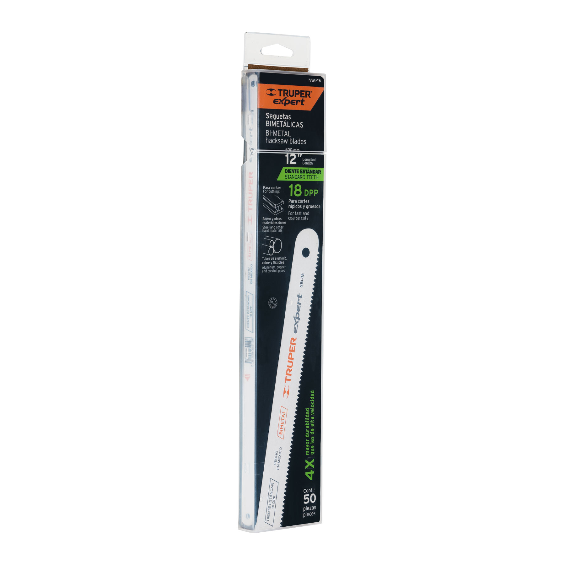 Segueta bimetálica de 12", 18 DPP, TRUPER EXPERT - Image 2