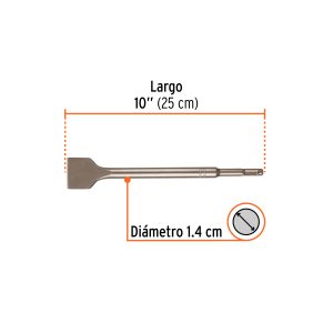 Alternative view of Cincel plano grueso SDS Plus 1-1/2" x 10", TRUPER