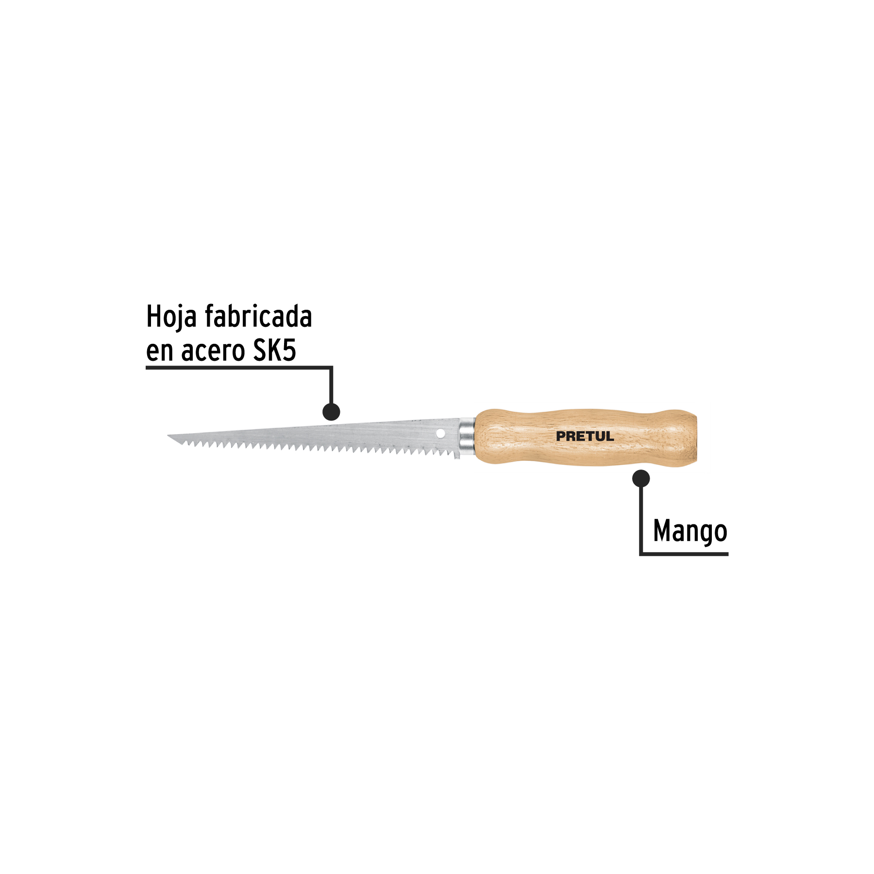 Serrucho de 6" para plafón y muros de yeso, PRETUL - Image 2