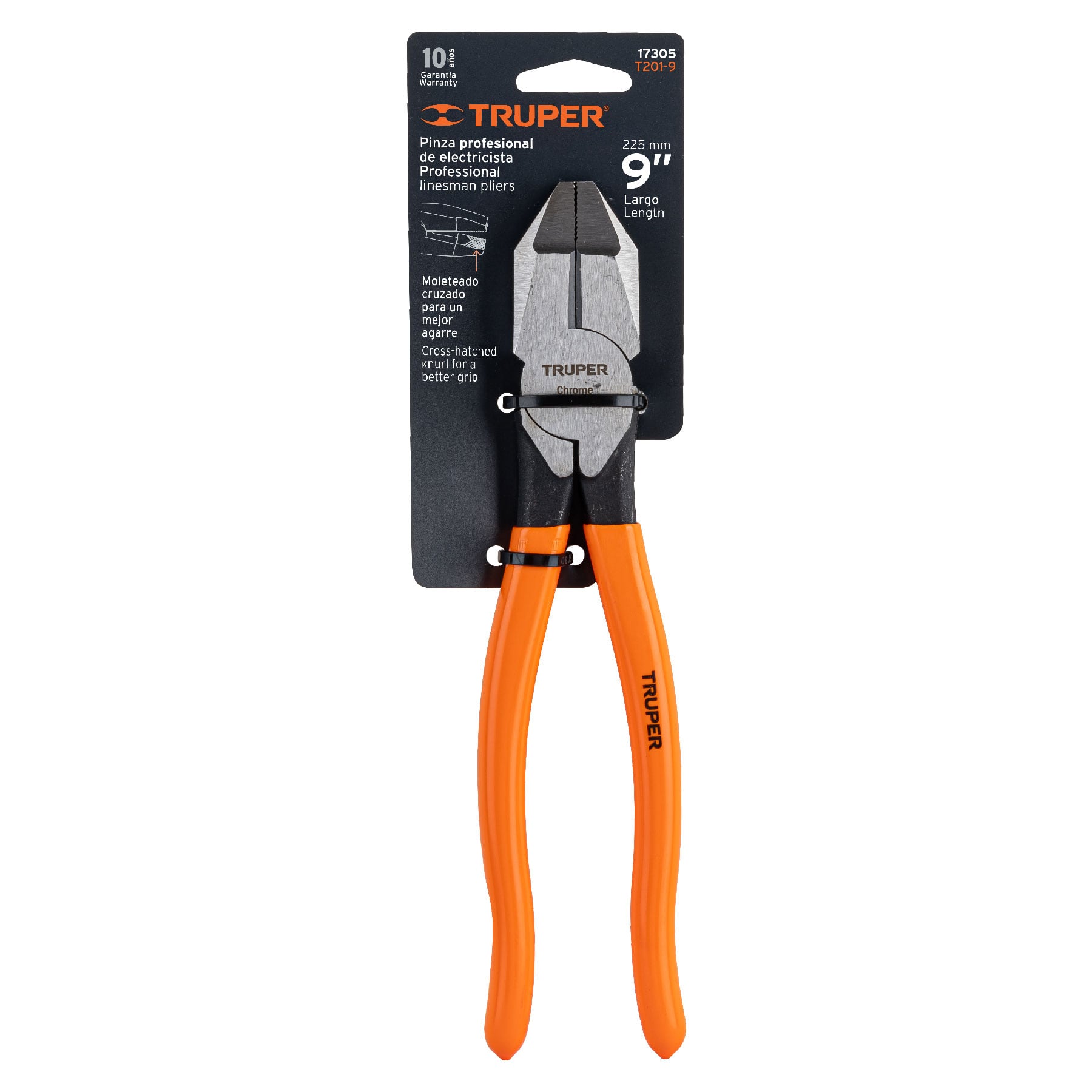 Pinza para electricista 9" uso rudo, mango PVC, TRUPER - Image 4
