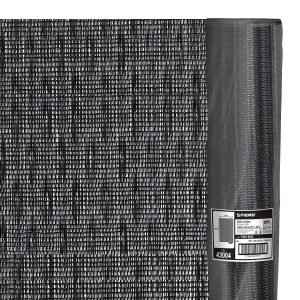 Rollo de malla sombra 80%, monofilamento negro, 1.85m x 25m