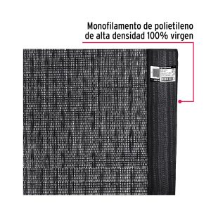 Alternative view of Rollo de malla sombra 80%, monofilamento negro, 1.85m x 25m