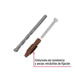 Alternative view of Kit de 20 taquetes 5/16"con pijas #10 y 1 broca 5/16", FIERO