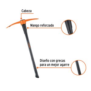 Alternative view of Zapapico 5 lb, mango fibra de vidrio 36", TRUPER