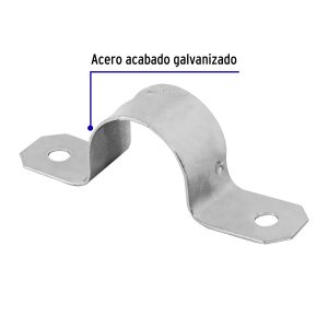 Alternative view of Bolsa c/10 abrazaderas tipo omega 3/4" p/tubo pared delgada