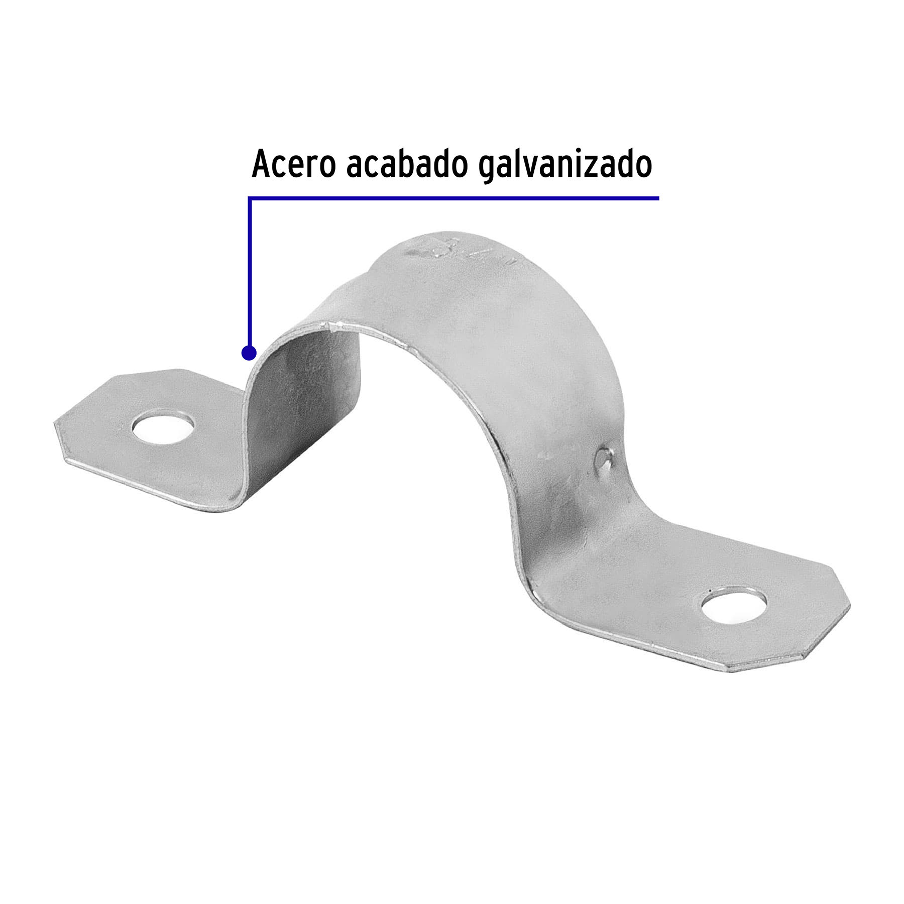 Bolsa c/10 abrazaderas tipo omega 3/4" p/tubo pared delgada - Image 2