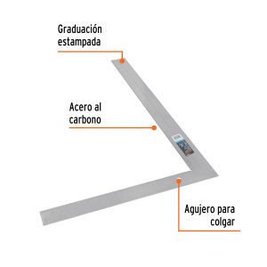 Alternative view of Escuadra 16"x24" de acero para cantero, TRUPER