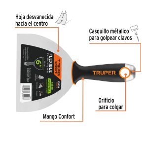 Alternative view of Espátula flexible 6" acero inoxidable, Comfort Grip, EXPERT