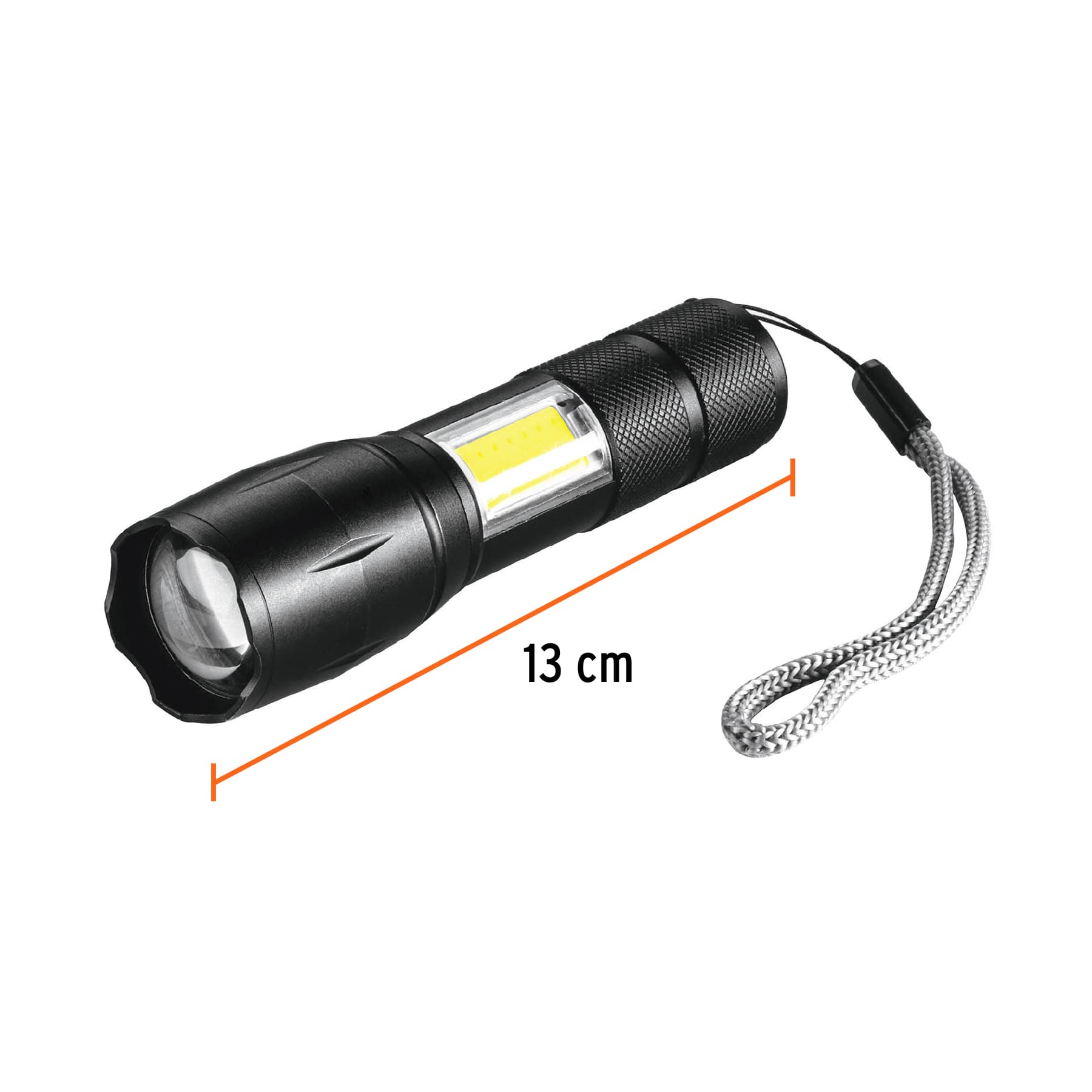 Linterna de 1 LED 270 lm con luz de emergencia, recargable - Image 4